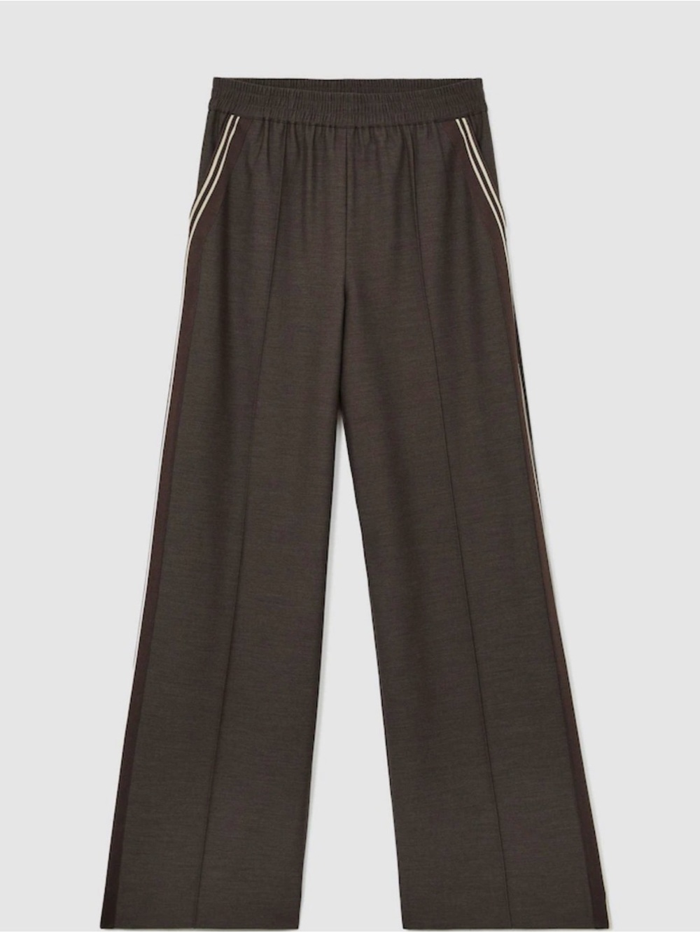 Reiss Wide-Leg Track Pants - Dark Charcoal